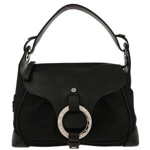 Bvlgari Black Canvas Logomania Handbag ABELEL 125187